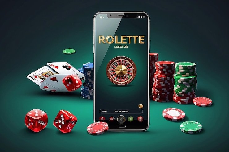 Roulette wheel in live studio with camera zoom and table layout below